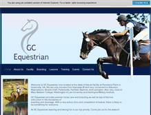 Tablet Screenshot of gc-equestrian.com